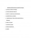 Informe de accidente.