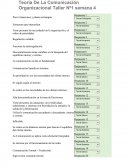 Teoría De La Comunicación Organizacional Taller Nº 1y 2