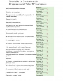 Teoría De La Comunicación Organizacional Taller Nº 1y 2. Página 1