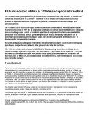 El humano solo utiliza el 10%de su capacidad cerebral.