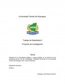 Influencia de la tecnologías (teléfono y redes sociales) en la escritura de los estudiantes primer año de Contabilidad, modalidad Dominical de la Universidad Central de Nicaragua UCN, recinto Portezuelo..