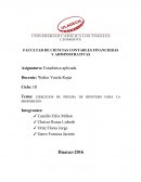 EJERCICIOS DE PRUEBA DE HIPOTESIS PARA LA PROPORCION.