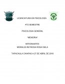 PSICOLOGIA GENERAL MEMORIA