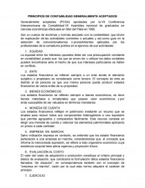 PRINCIPIOS DE CONTABILIDAD GENERALMENTE ACEPTADOS.. Página 1