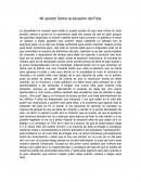 Mi opinion de crisis en Venezuela