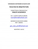 Ensayo sobre arquitectura