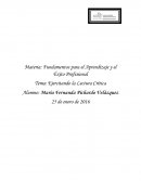 TEMA: EJERCITANDO LA LECTURA CRITICA.