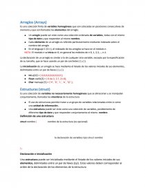 Arreglos (Arrays). Página 1