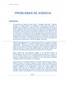 Problemas de agencia. Ejemplos