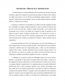 Introducción e Historia de la Administración