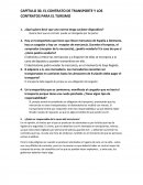 CAPÍTULO 30. EL CONTRATO DE TRANSPORTE Y LOS CONTRATOS PARA EL TURISMO