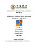 TEMA: ENSAYO DE LA LLAMA