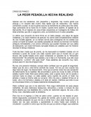 CRISIS DE PÁNICO LA PEOR PESADILLA HECHA REALIDAD