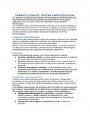 FARMACOLOGIA DEL SISTEMA CARDIOVASCULAR