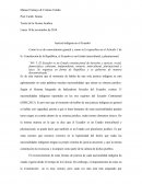 Como lo es de conocimiento general y como se lo especifica en el Artículo 1 de la Constitución de la República, el Ecuador es un Estado intercultural y plurinacional.
