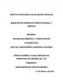 ENSAYO SOBRE LA DECLARACIÓN DE DERECHOS DE VIRGINIA DE 1776