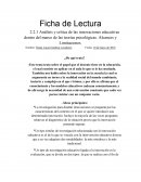 Análisis y crítica de las innovaciones educativas dentro del marco de las teorías psicológicas. Alcances y Limitaciones. Nombre: Diana Laura Gamboa Lavadores