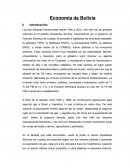 Economía de Bolivia.
