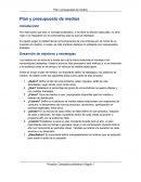 Plan y presupuesto de medios