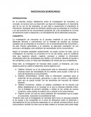 Tema: Investigacion de mercados.