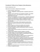 Resumen del articulo 89 y 133 de la constitución de México.