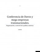 Conferencia de Davos y mega empresas transnacionales..
