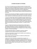 Sistema educativo en fidlandia.