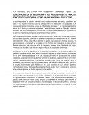 La historia del lapiz, proceso educativo en Colombia. ¿como ha influido en la educacion?