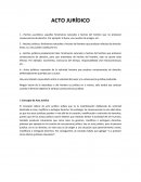 Concepto de acto jurídico