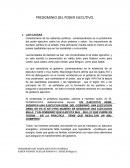 PREDOMINIO DEL PODER EJECUTIVO. LAS CAUSAS