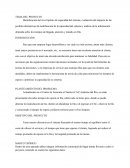 Planteamiento del proyecto Métodos cuantitativos