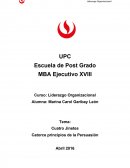 Acciones o conductas observables para avanzar de nivel en la persuasión y el liderazgo