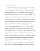 Acta de junta de herederros.