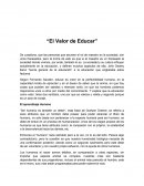El valor de educar.