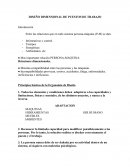 Diseño dimensional de puesto de trabajo.