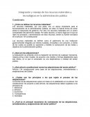 Integración de los Recursos Materiales y Tecnológicos