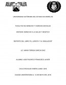 REPORTE DEL LIBRO:”EL JURISTA Y EL SIMULADOR”