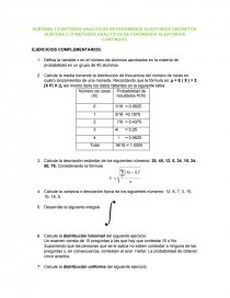 METODOS ANALITICOS DE FENOMENOS ALEATORIOS DISCRETOS.. Página 1