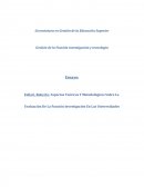 Follari, Roberto: Aspectos Teóricos Y Metodológicos Sobre La Evaluación De La Función Investigación En Las Universidades