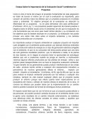 Ensayo Sobre la Importancia de la Evaluación Social Y ambiental en Proyectos