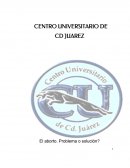 El aborto. Problema o solución?