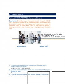 ¿Cuáles comandos básicos se emplearon en el programa para efectuar la tarea designada?. Página 1
