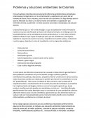 Problemas y soluciones ambientales para Colombia