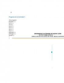 ¿Cuáles comandos básicos se emplearon en el programa para efectuar la tarea designada?. Página 2