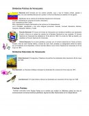 Símbolos Patrios de Venezuela.