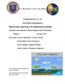 Actividad Integradora Reacciones químicas y el calentamiento global