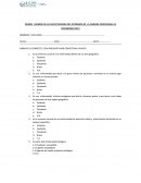 PRIMER EXAMEN DE LAS CAPACITACIONES DEL INTERNADO DE LA CARRERA PROFESIONAL DE ENFERMERÍA 2016 I