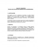 GUIA PARA PASANTIA- TECNOLOGO EN GESTIÒN ADMINISTRATIVA EMPRESARIAL