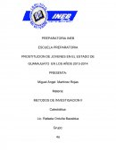 PROSTITUCION DE JOVENES EN EL ESTADO DE GUANAJUATO EN LOS AÑOS 2013-2014