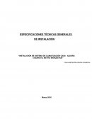 Especificaciones Tecnicas de Clima.